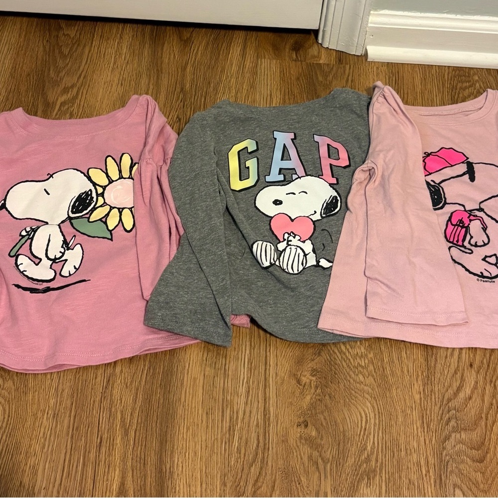 Baby GAP x Snoopy long sleeve bundle